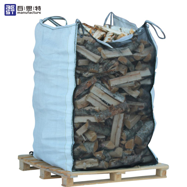 firewood bag 1500 l custom breathable bags for packaging and storage onion 1000kg ventilated jumbo bags