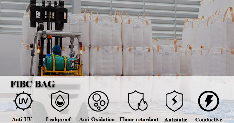 FIBC High quality 1 ton super sacks 1 ton bags FIBC bulk bags 1 ton bulk sand bag