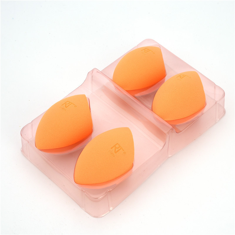 Custom Acetate Packaging Make Up Sponge Box With Hanger Clear Plastic Box