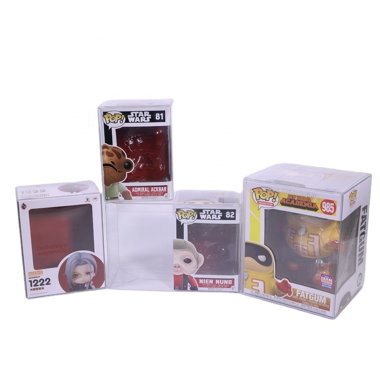 Funko Pop Case Display Vinyl Protector 4 inch PET Packaging Box Funko Pop Boxes Manufacturer