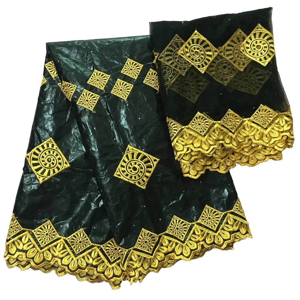 H&D Custom Factory wholesale high quality cheap African Nigeria lace Ankara satin printed fabric