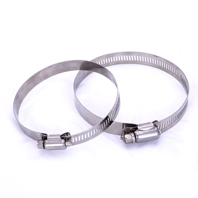 Stainless steel American hose clamp monitoring utility pole vertical pole hoop hoop pipe clamp