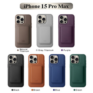 OEM/ODM Detachable Magnetic Leather Phone Case with card slot for Iphone Series