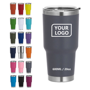 custom logo printing leak proof 30 oz powder coated stainless tumbler double walled 30oz water coffee travel mug with screw lid