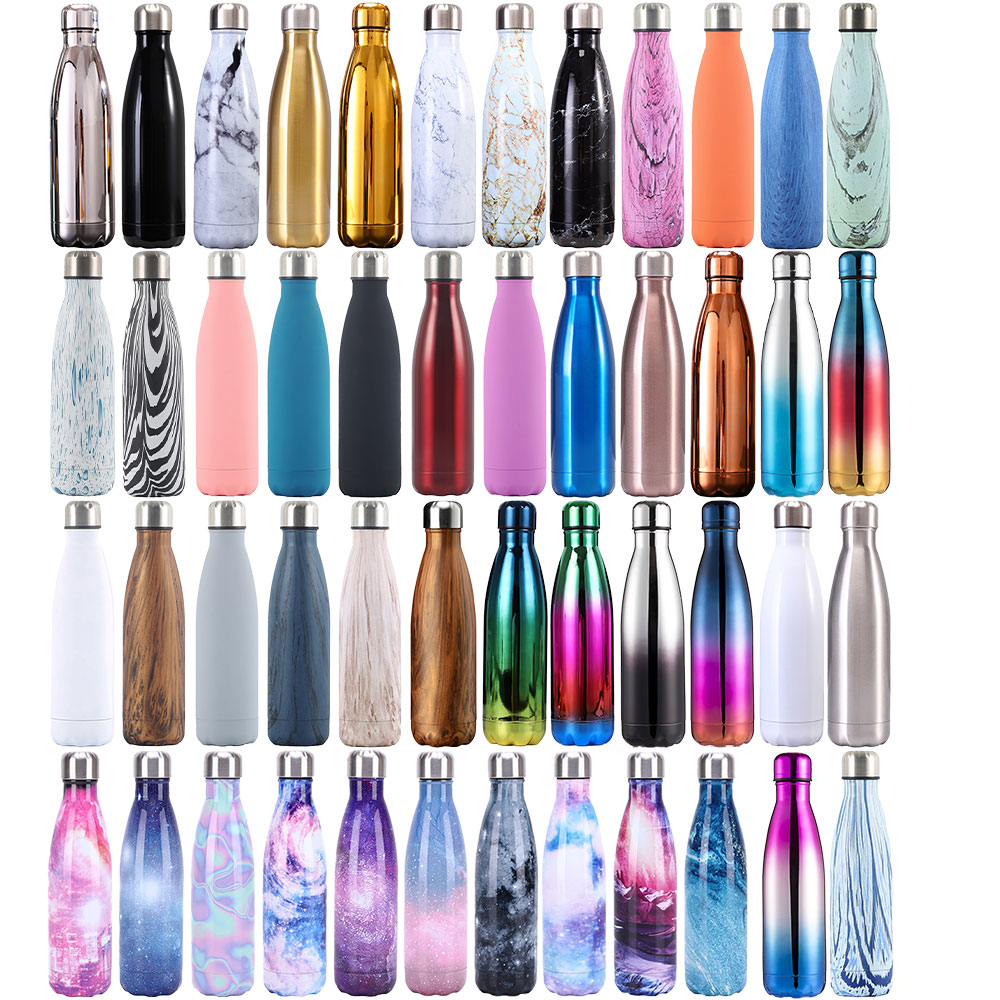 Custom Logo 500ml 750ml Double Wall vacuum flasks thermos 18/8 stainless steel Insulated sports gym hot water bottle