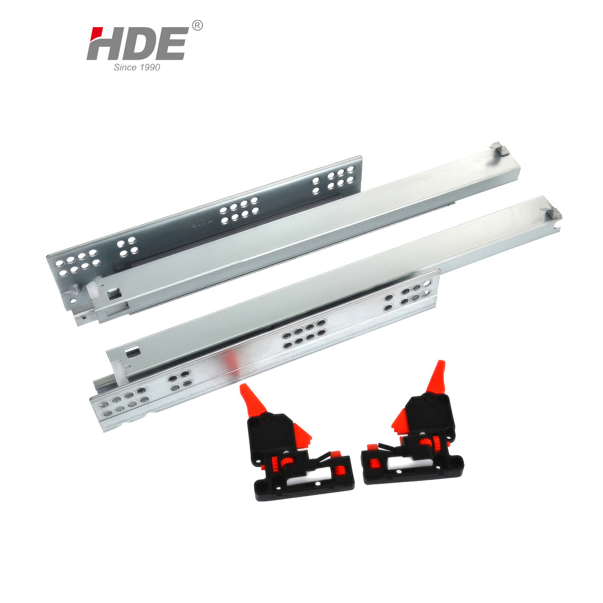 Factory Wholesale 300-550mm Full Extension Synchronized Soft Closing Undermount Slide Drawer Slides With Clip