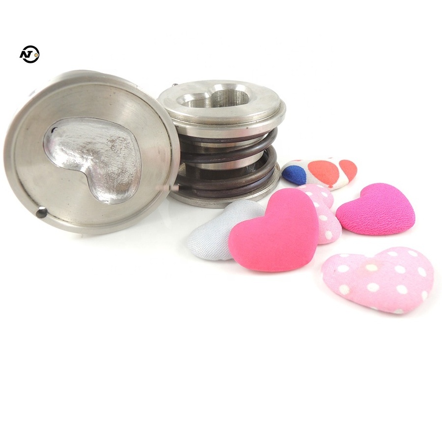 Heart Shape Fabric Cover Button Mould Cloth Button Making Mold For Machine Shank Button Die Set