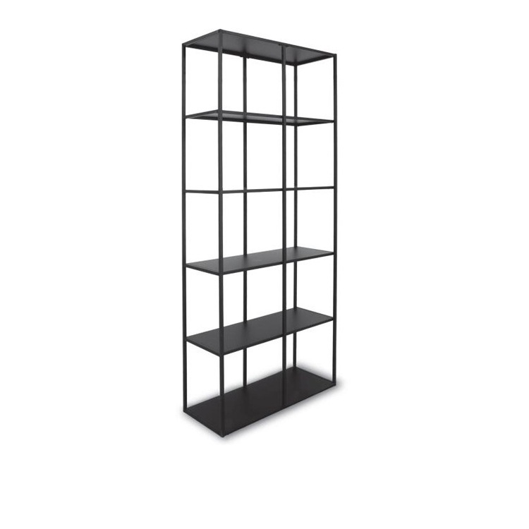 China factory Living Room Shelf Design Shelf display unit  Metal Bookcase steel book shelf