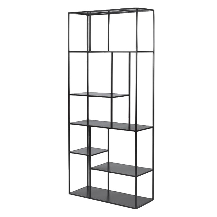 bookshelf for Living Room 6 Tier iron Bookcase with Shelves open shelf storage unit Wrought iron design