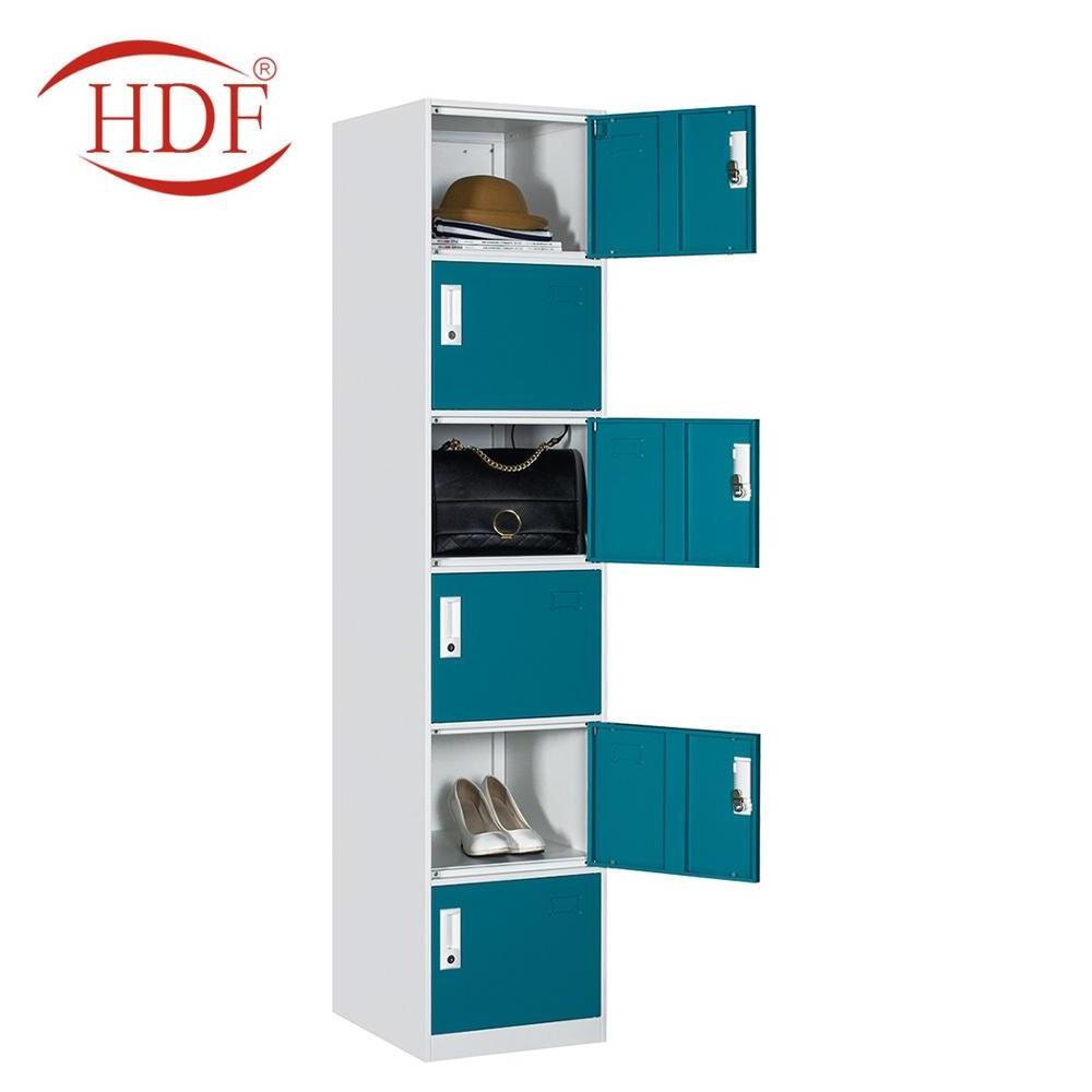 Hot Selling Changing Room Helmet Iron Locker 6 door Office Gym Cabinet Steel Locker Factory Price