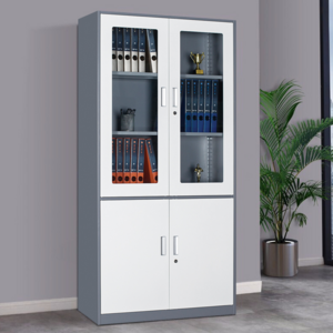 super capacity modern iron cupboard stainless steel material office storage cabinet with huge space