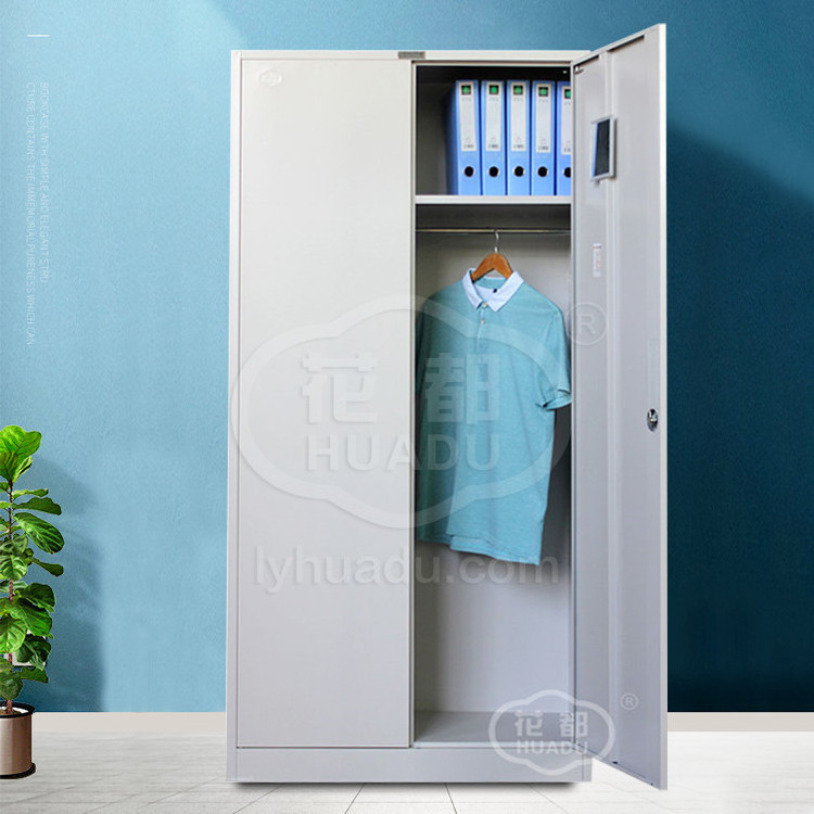 Office equipment used office furniture industrial storage double 2 door steel cupboard cabinet Metal wardrobes