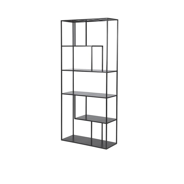 China factory Living Room Shelf Design Shelf display unit  Metal Bookcase steel book shelf