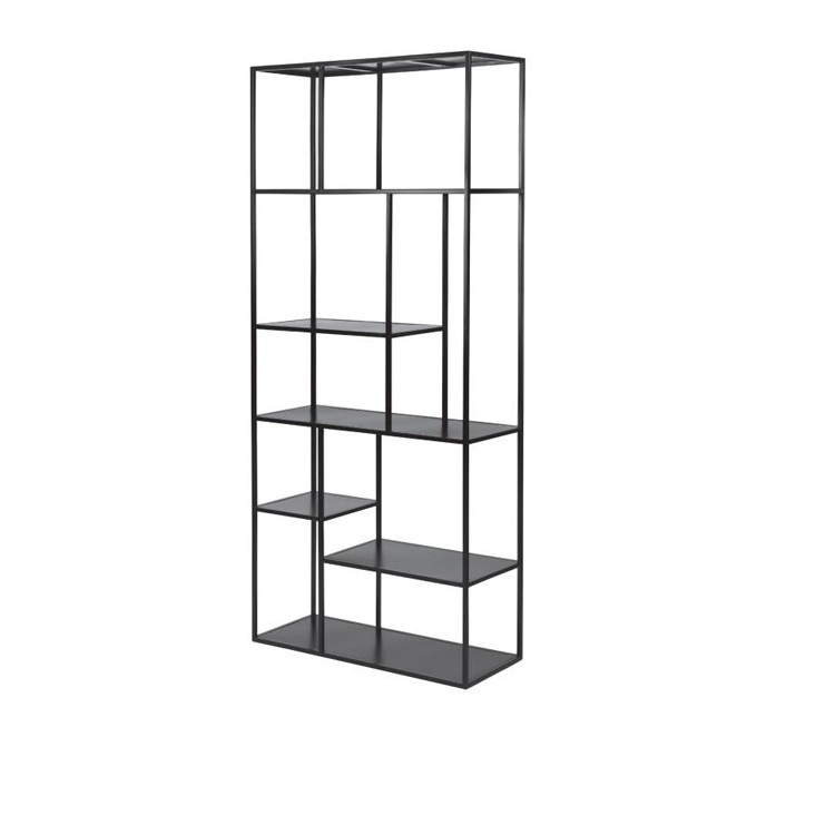 China factory Living Room Shelf Design Shelf display unit  Metal Bookcase steel book shelf