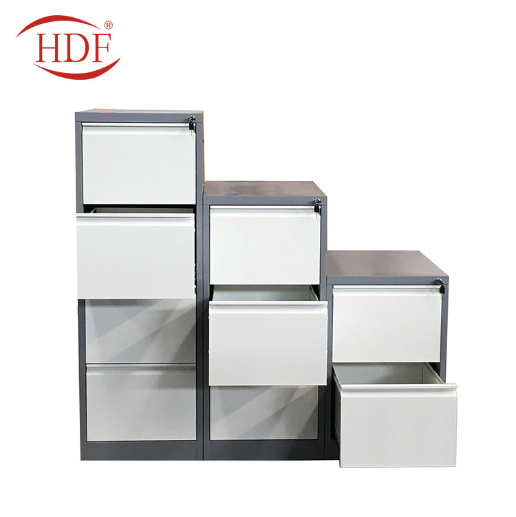 China luoyang huadu Vertical 3 Drawers Metal Filling Cabinet 3 Layer Steel storage file cabinet metal drawer units