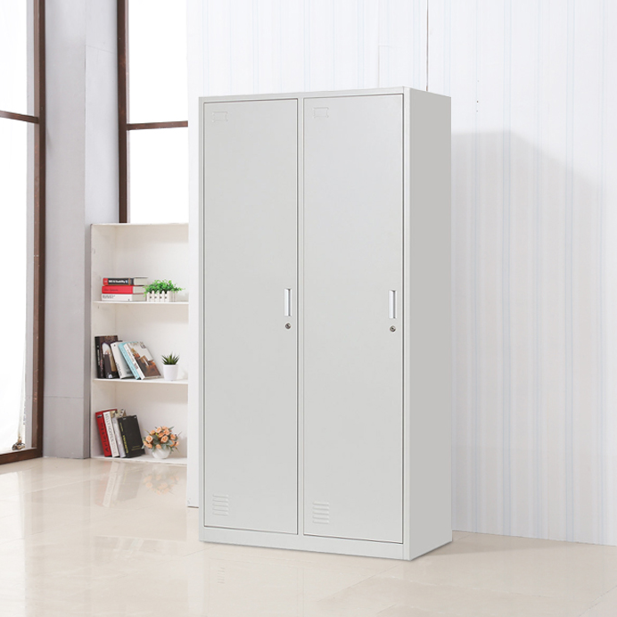 China  factory supply office steel storage cabinet furniture 2 swing doors steel filing cabinet