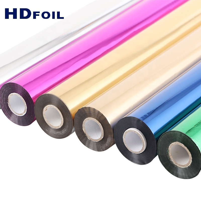 Hologram Hot Roll Plastic Rainbow Metallic Foil Stamping on Paper