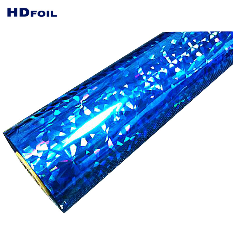 Hologram Hot Roll Plastic Rainbow Metallic Foil Stamping on Paper