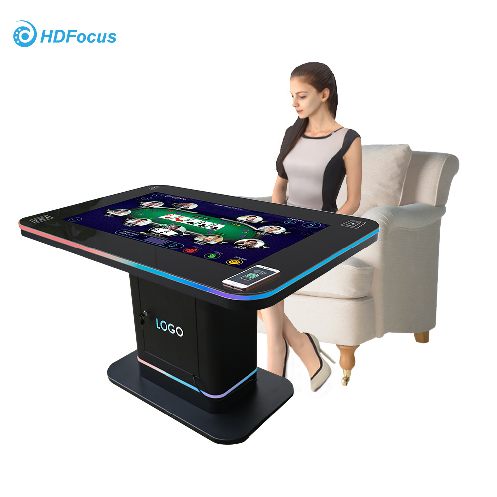 Multi Size Android Windows 4k Waterproof Game Restaurant Coffee Shop Multi Interactive Touch Screen Table With Coin Dispenser