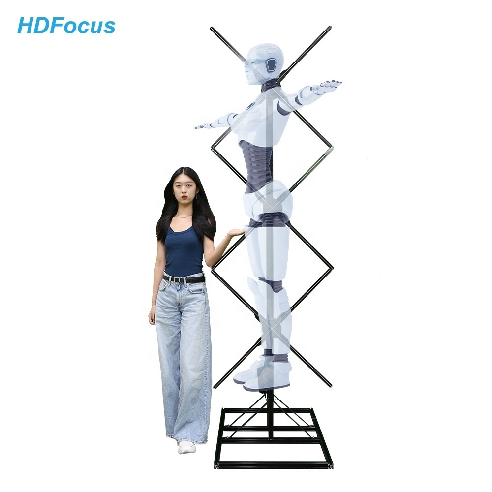 Full Size Ologramma 3D Other Advertising Equipment Splicing Led Fan Video Wall Hologram Projector 3D Hologram Fan