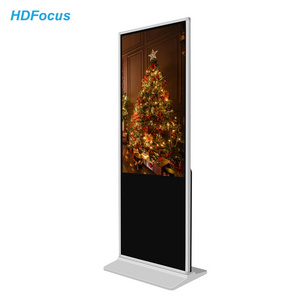 HDFocus Oem Digital Signage Advertising Video Player Indoor Interactive Lcd Totem Display Kiosk Floor Standing Touch Screen