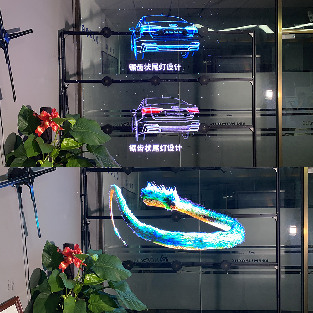 Cloud Mall Holographic Fan Display High Resolution 65cm  Cloud Control Splicing Wifi Olograma LED 3D Hologram Fan