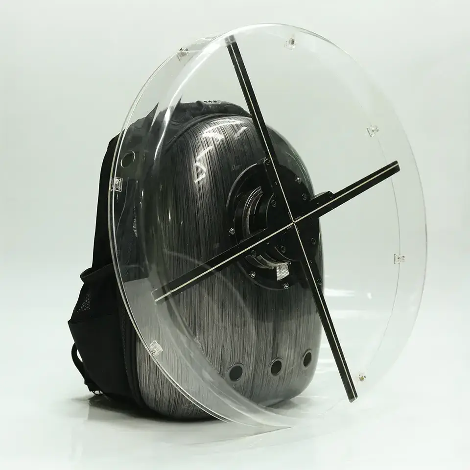 New Backpack 3d Hologram Led Fan 50cm For Advertisement