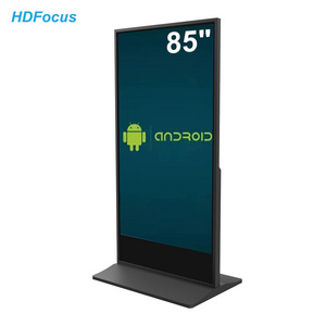 85 Inch Indoor Android Vertical Screen Floor Standing Kiosk Totem LCD Advertising Display Digital Signage Screens