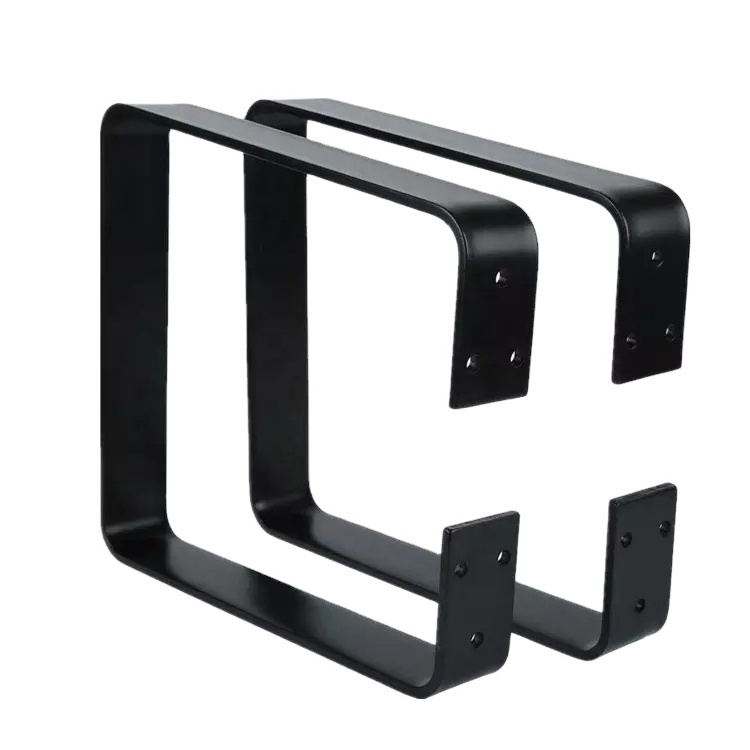 U shape furniture metal folding table bracket Coffee Table bench Legs Steel Rectangle Brackets