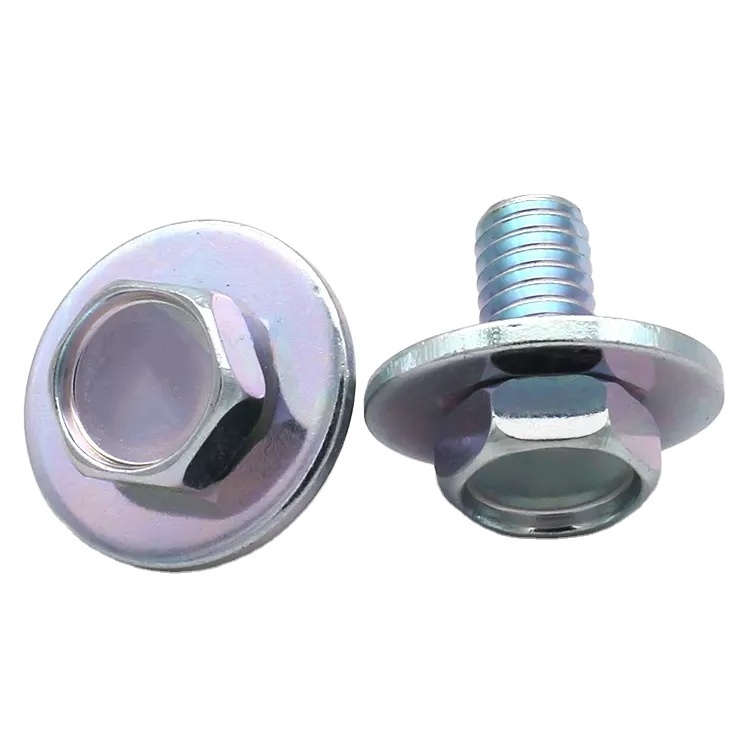 China supplier customized good quality m6 m8 m9 m12 hexagon bolts and nuts stainless steel hex flange bolt