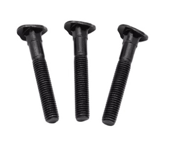 Customized OEM ODM Service fasteners grade 8.8 black zinc Frame fixing Half thread Carriage bolt