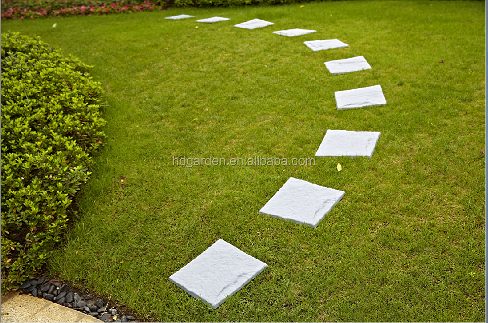 Stone-Look Pathway Steps Stepping Stones Walkway Square Blocks Garden Path