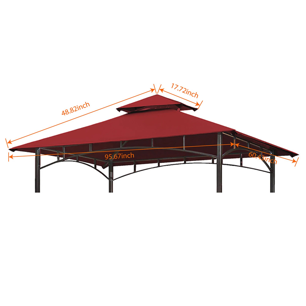 Haideng factory grill gazebo canopy replacement cover model l gg001pst f waterproof for patio