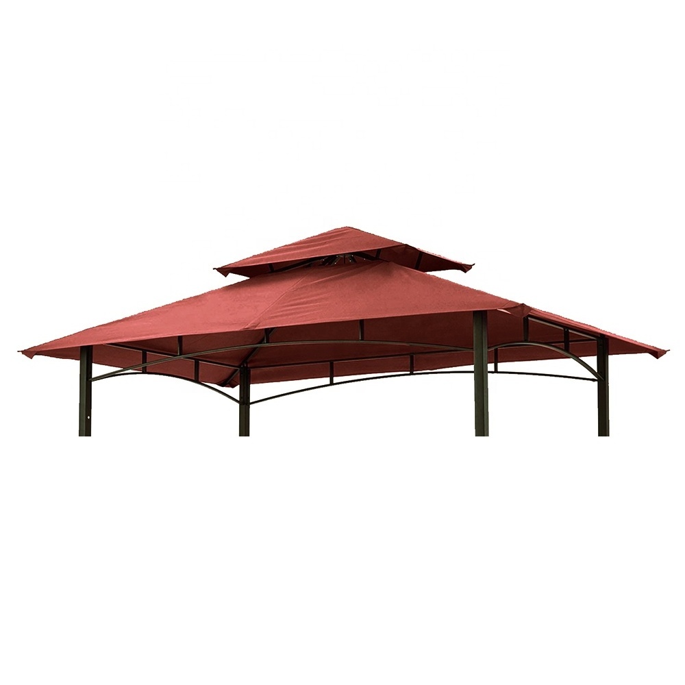 Haideng Waterproof Bbq Gazebo Cover Grill Canopy Replacement with Two Tiers for Patio