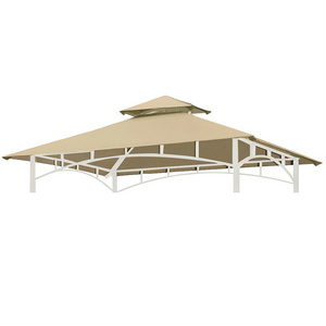 Haideng UV Protection Waterproof Two Teirs Replacement Canopy for Grill Cover Gazebo Parts