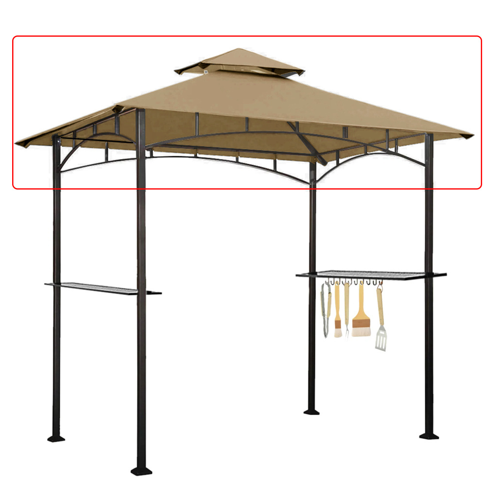 Haideng 5 x 8 Waterproof Bbq Grill Canopy Barbecue Gazebo Replacement Cover for Outdoor