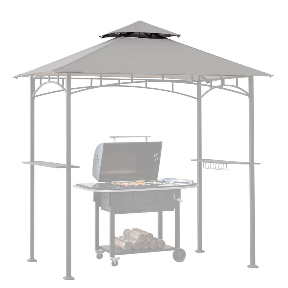 Haideng Useful Double Teir Barbecue Gazebo Grill Canopy Replacement Top for Lowes Outdoor