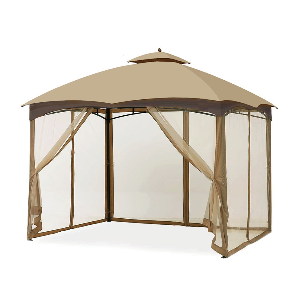 Haideng replacement canopy with mosquito netting for 10x12 gazebo outdoor backyard