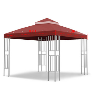 Haideng replacement canopy gazebo two tier top waterproof 10 x 10 for backyard outdoor