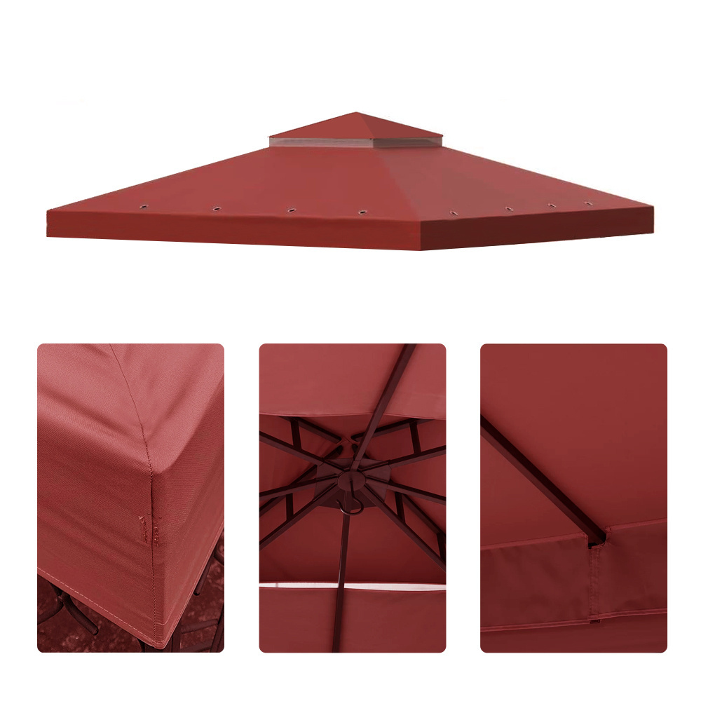 Haideng sun protection waterproof 3m x 3m gazebo replacement covers canopy roof outdoor