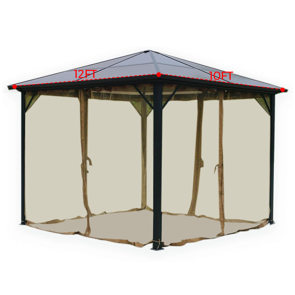 Haideng sun protection allen roth gazebo replacement mosquito netting 10x12 outdoor patio