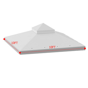 Haideng heavy duty waterproof awning 10 x 10 gazebo replacement canopy outdoor backyard