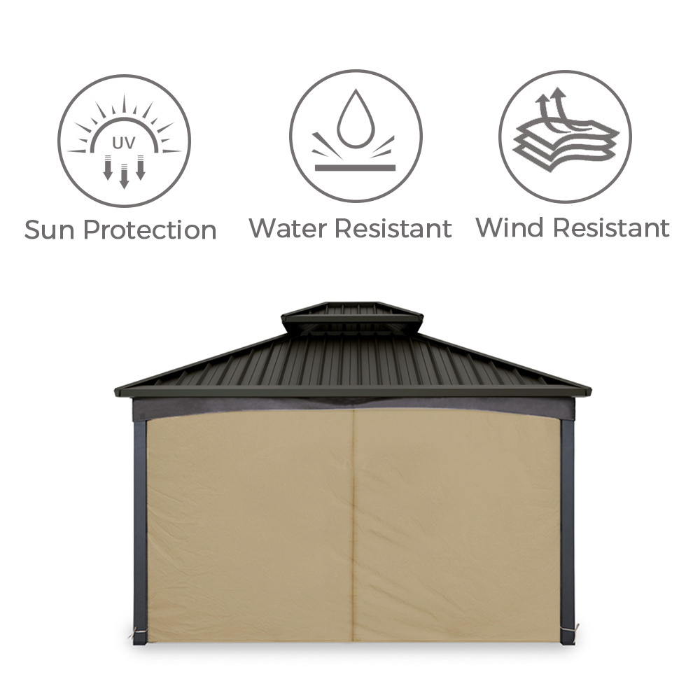 Haideng 10 x 12 waterproof sun protection privacy gazebo shades outdoor patio tent