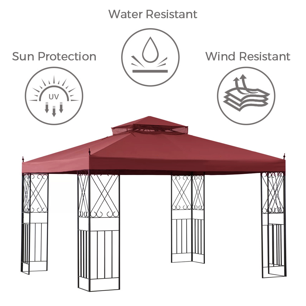 Haideng custom made sun protection canopy replacement gazebo cover 10x10 outdoor patio