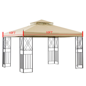 Haideng 10x10 2 tier waterproof UV protection gazebo top cover replacement canopy