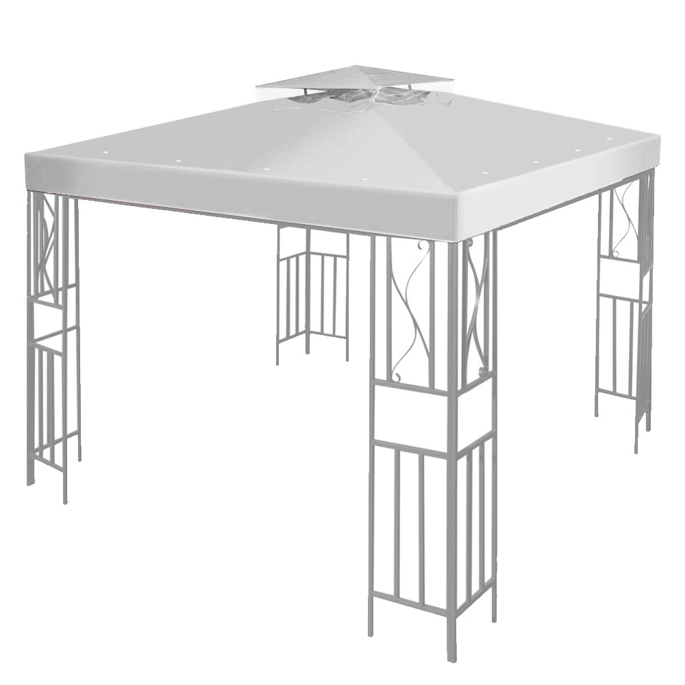 Haideng waterproof sun protection 10x10 metal gazebo replacement canopy for outdoor patio