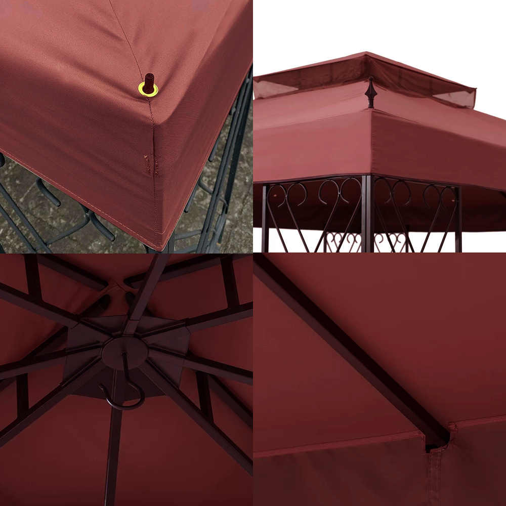 Haideng custom made sun protection canopy replacement gazebo cover 10x10 outdoor patio