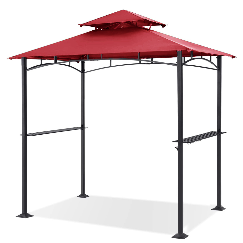 Haideng barbecue gazebo shelter with aluminium steel frame bbq canopy for outdoor patio