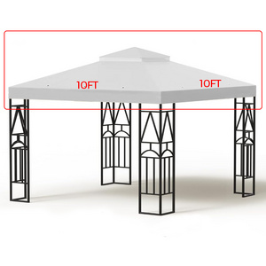 Haideng waterproof sun protection 10x10 metal gazebo replacement canopy for outdoor patio