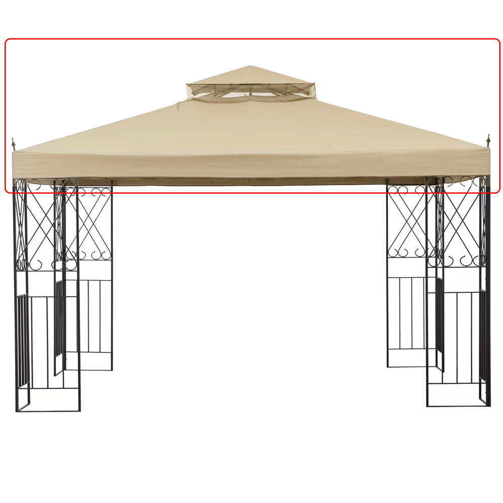 Haideng 10x10 2 tier waterproof UV protection gazebo top cover replacement canopy